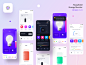 Energy monitor case study Ver 2+3 all screens graphics dark mode light devices energy monitor electricity behance figma sketch xd remote control home automation smart devices mobile app icon illustration smart home ux ui app sharma neel prakhar