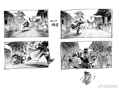 涂灵精怪采集到黑白分镜参考