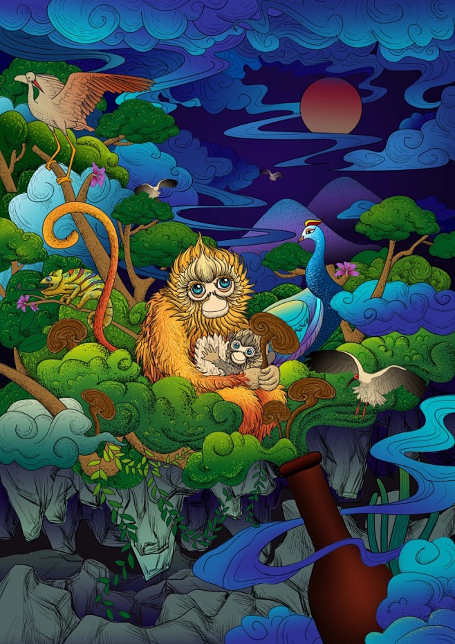 健美糖：一条游在插画世界里的鱼 - 视觉...