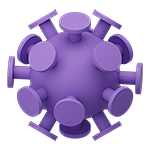 C4D 医疗病毒针筒箱听诊器icons图...