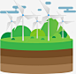 卡通风车图标 碳排放 绿色环保 节能环保 风车 UI图标 设计图片 免费下载 页面网页 平面电商 创意素材