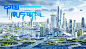 3D animation  cinema 4d city design Digital Art  motion graphics  Scifi