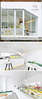 [No.52 알루에] 화이트 모던 디저트가게 인테리어 14평 white modern dessert shop interior design