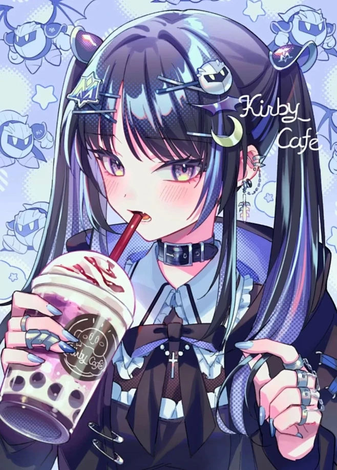 少女内的花瓣采集图片-茶烛