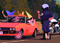Hard to avoid a speeding ticket during road trips but maybe cats could