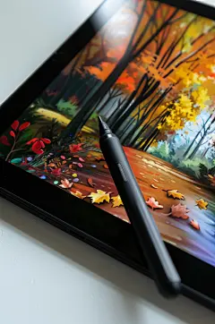 AI数字艺术使用ipad画画板绘插画师摄影图