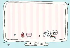 可爱卡通ipad壁纸 电脑壁纸  cr.我不吃蔬菜ovo