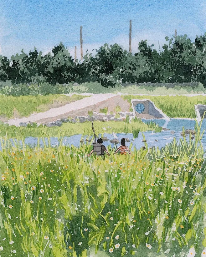 浪漫温馨！12张双人主题插画作品欣赏-花瓣网