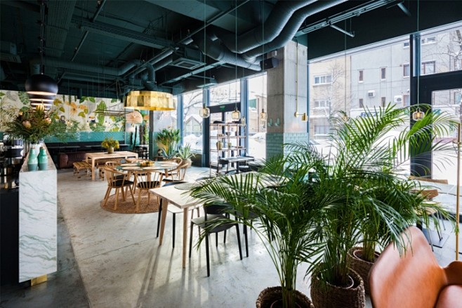 商业空间餐饮空间国外餐厅设计自然风格餐厅主题餐厅绿色设计