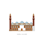 The Landmarks Project : Flat illustrations of some of the landmarks around the world.