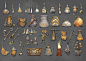 Witch gear - props design : some props for a personal project involving witchcraft