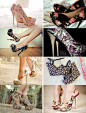 复古小碎花 ，中国风的婚鞋~http://t.cn/S6KEp0