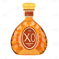 手绘酒水类贴纸-XO