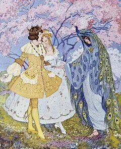 意大利艺术家Umberto Brunelleschi在1912年为查尔斯.佩罗的童话故事绘制的插画。