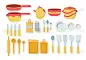 Set kitchen tools.