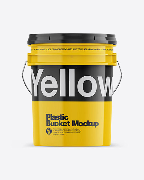 Glossy Plastic Bucke...