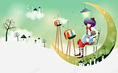 手绘梦幻之旅 免抠png 设计图片 免费下载 页面网页 平面电商 创意素材