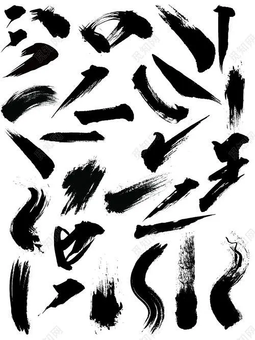 毛笔笔画设计_百度图片搜索-花瓣网