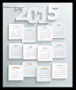 2015日历2015年2015年历2015羊年日历台历日历模板新年日历日历表