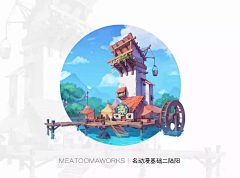 青禾-夏采集到日系插画