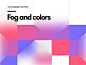 Fog and Colors 3 layers blur composition branding fog colors