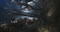 cave, Armando Savoia : Prison's cave. This scene is set into a bat-infested cave where prisoners have to work hard to extract some precious minerals with the help of a weird machine.