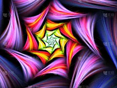 抽象的壁纸。抽象的分形。分形艺术背景的创意设计。壁纸桌面、海报、封面小册子、卡片等装饰。迷幻。打印衣