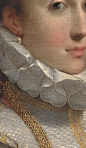 Portrait of a Young Lady, c.1600, detail, Statens Museum for Kunst Federico Barocci (1553-1612): 