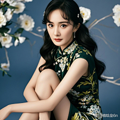 东北四小鱼采集到精致的虚拟女神(旗袍)