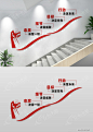 企业楼梯文化墙设计