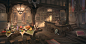 Medieval bar background concept art, Jeon Hyun ho