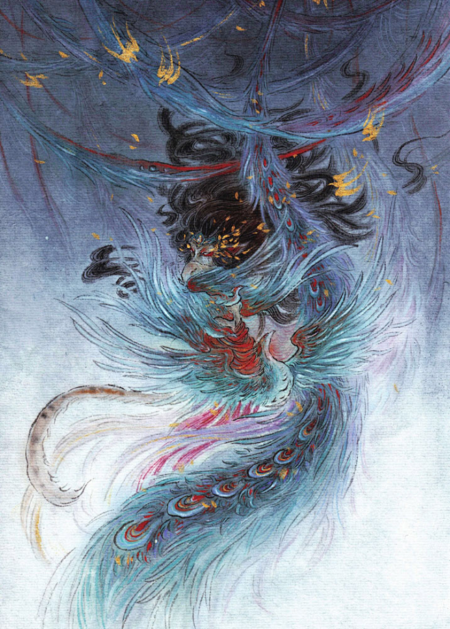 17:27:44观山海卷二_西王母传统,古风,插画*南汐寒笙该采集也在以下