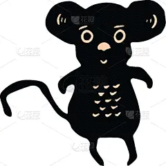 可爱的,鼠,卡通,奶酪,宠物,自然,符号,图标集,野生动物,剪影