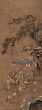 刘俊 货郎图 轴 绢本 - 东遗墨宝-中国书画精选 - 日本美协五周年庆拍卖会 - 拍卖结果 | 艺度拍卖网