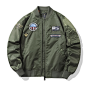 跨境专供 秋新款空军MA1飞行夹克男工装服棒球衣男士宽松上衣外套