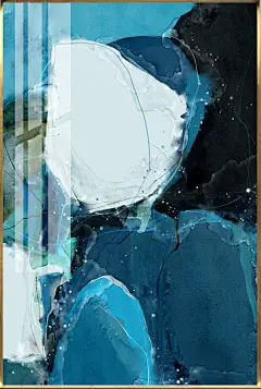 轻奢抽象装饰画（高清喷绘，晶瓷画）