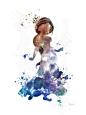 Princess Jasmine, Aladdin ART PRINT 10 x 8" illustration, Disney, Mixed Media, Home Decor, Nursery, Kid, on Etsy, $13.36: 