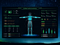 Medical Data Visualization medical monitoring fui design visualization data dashboard chart 3d