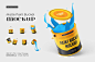 Matte Paint Bucket Mockup Set 金属油漆桶罐模型品牌包装设计贴图ps样机素材_UIGUI-国外高品质设计素材共享网