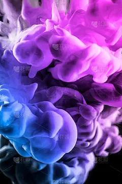 水中的彩色染料。摘要背景。墙纸。概念艺术