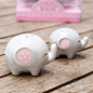 LITTLE PEANUT Thailand ELEPHANT SALT & PEPPER SHAKERS TC032
