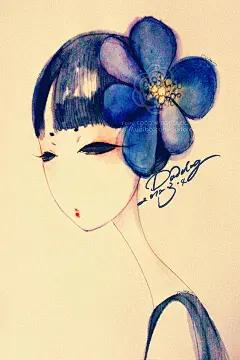 创意人像手绘iPhone手机壁纸