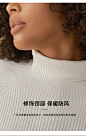 蕉下羊毛打底衫黑色女薄款秋冬修身内搭针织衫高领毛衣2020年新款-tmall.com天猫