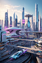 Technology techno tech Render SmartCity future future city architectural design visualization