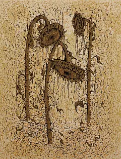 铁道兵版画家姜琳《葵意象》系列作品欣赏 : 分享自「VV」