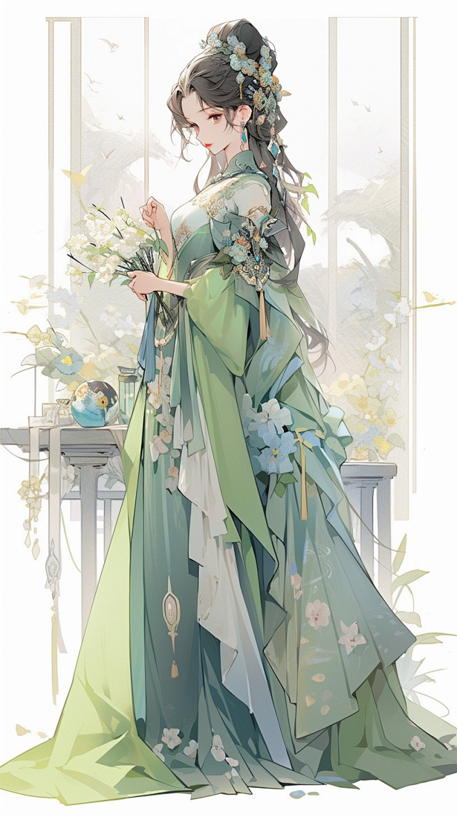 国风女| AI |古风角色原画