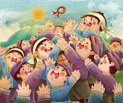 2绘本《侗情三月三》（找工作中...有工作联系我(＾Ｕ＾)） | 玻璃色 - 原创作品 - 涂鸦王国插画 _X小朋友采下来_T201982 #率叶插件，让花瓣网更好用_http://ly.jiuxihuan.net/?yqr=15662425#