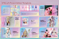 时尚高端的绚丽粉嫩PPT幻灯片演示模板 Stella Powerpoint Template - PPT 模版 - 美工云 - 上美工云，下一种工作！