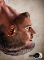 男士胡须护理产品视觉创意广告，要像重视头发一样重视护理你的胡子 ​​​​