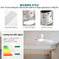 Amazon.com: Ayaoty Ceiling Fans with Lights, 42 inch Low Profile Ceiling Fan with Light and Remote Control, Flush Mount, Reversible Motor, Dimmable, Noiseless, White Ceiling Fan for Bedroom, Indoor/Outdoor Use : Tools & Home Improvement